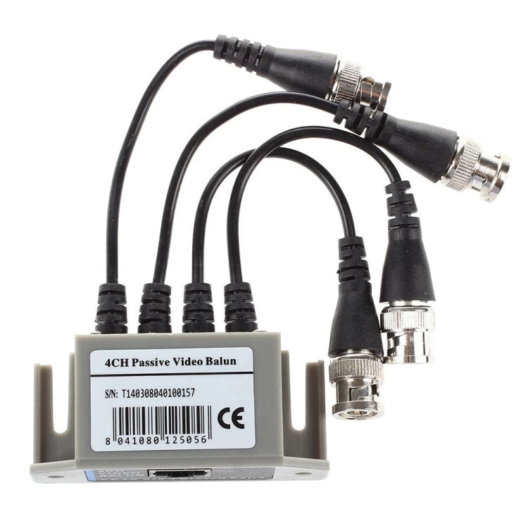 4 Channel Video ( BNC ) to UTP ( RJ45 ) Video Balun 4 Channel Video ( BNC ) to UTP ( RJ45 ) Video Balun